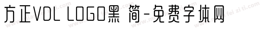 方正VDL LOGO黑 简字体转换